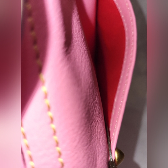 Dooney And Bourke Pink Florentine Leather Crossbody Bag - Picture 9 of 14